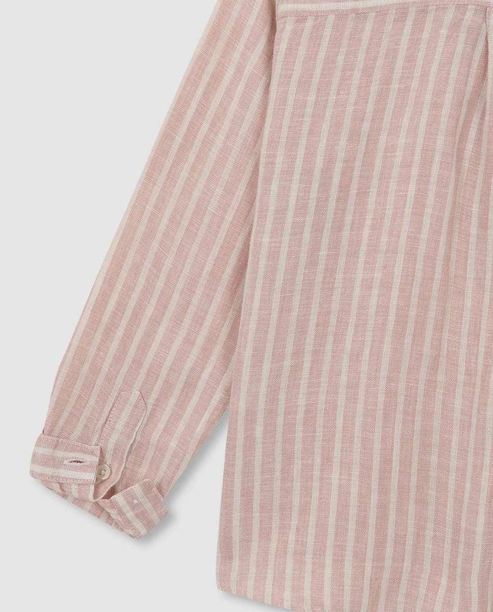 Gocco Camisa Cuello Mao De Lino Para Bebé – 100% Algodón, Suave Y Fresca Para Primavera-Verano