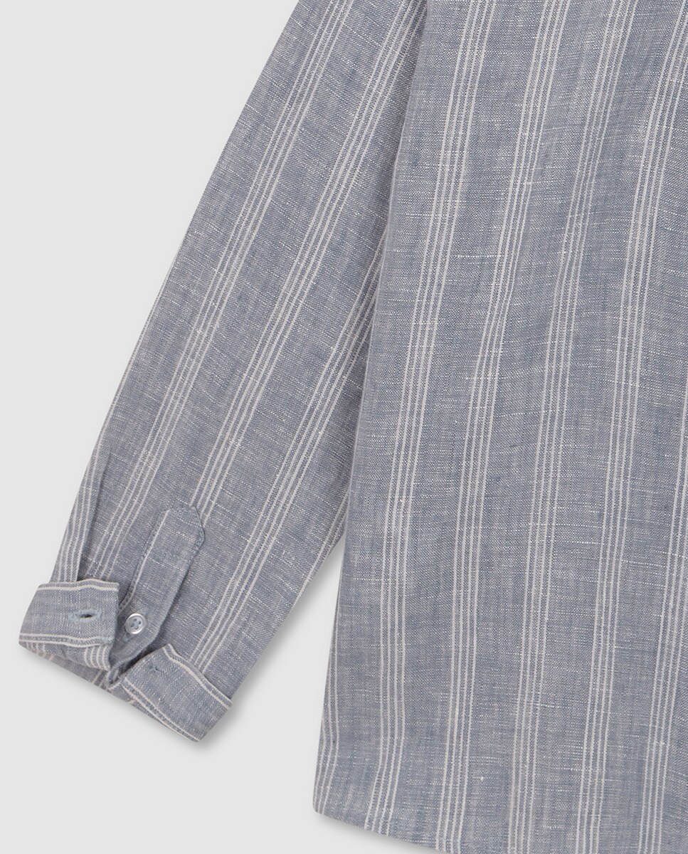 Camicia A Righe Gocco Per Bambino - Modello Autunno/inverno, Maniche Lunghe, Look Casual - 3