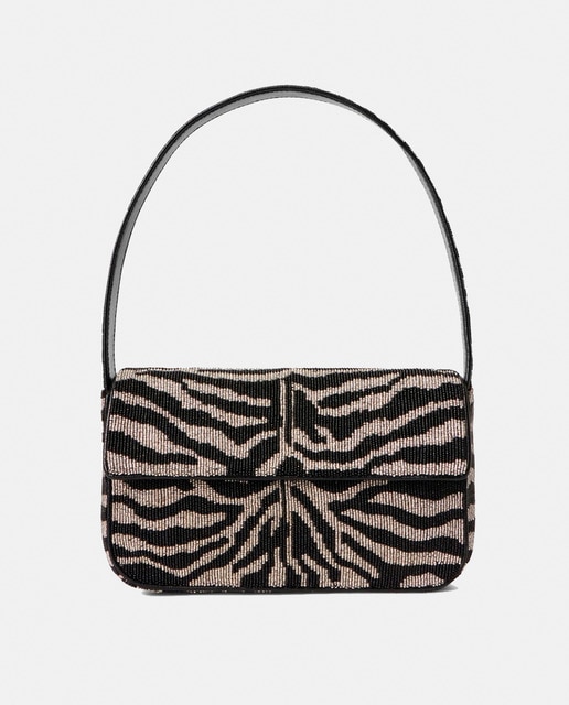 Imagem 0 de Mala Modelo Tommy com Contas - Branco/Preto