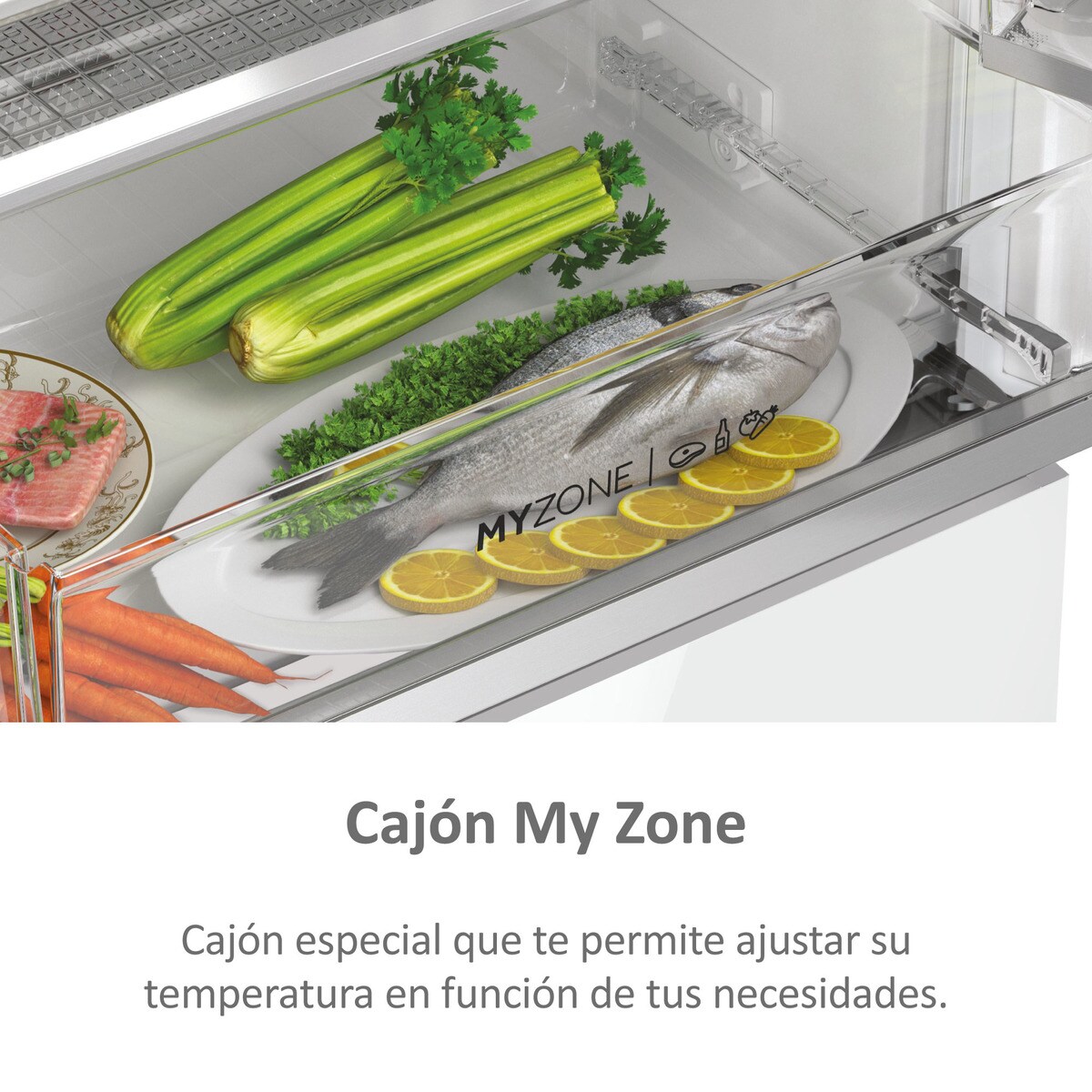 Frigorífico combi Haier, Wifi, Total No Frost, 70 cm de ancho 3D 70 Series 7- HTW7720DNGW Cristal blanco-9