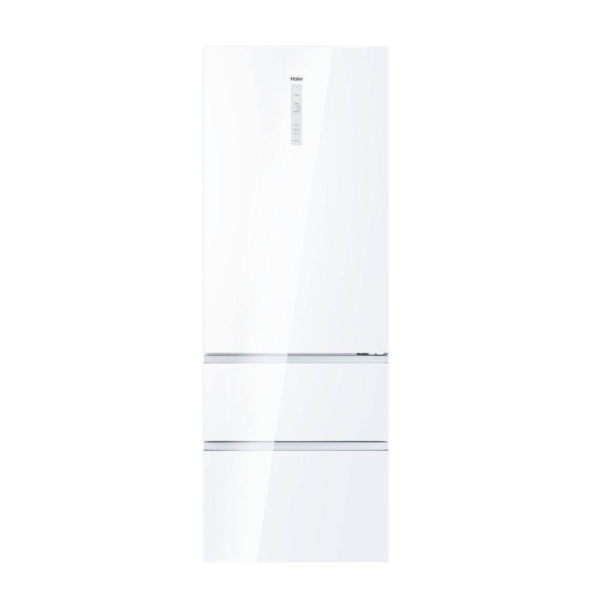 Frigorífico combi Haier, Wifi, Total No Frost, 70 cm de ancho 3D 70 Series 7- HTW7720DNGW Cristal blanco-2