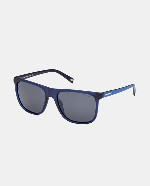 Imagen 0 de Gafas de sol de hombre cuadradas en azul con lentes polarizadas