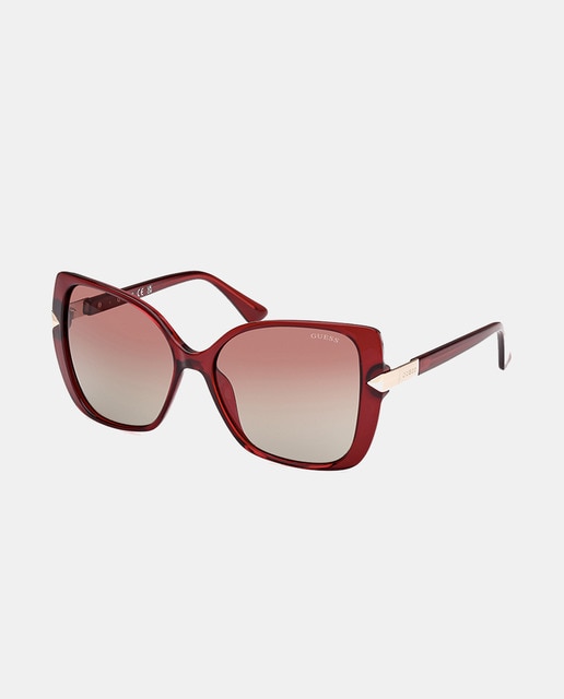 Imagen 0 de Gafas de sol de mujer mariposa oversize en burdeos