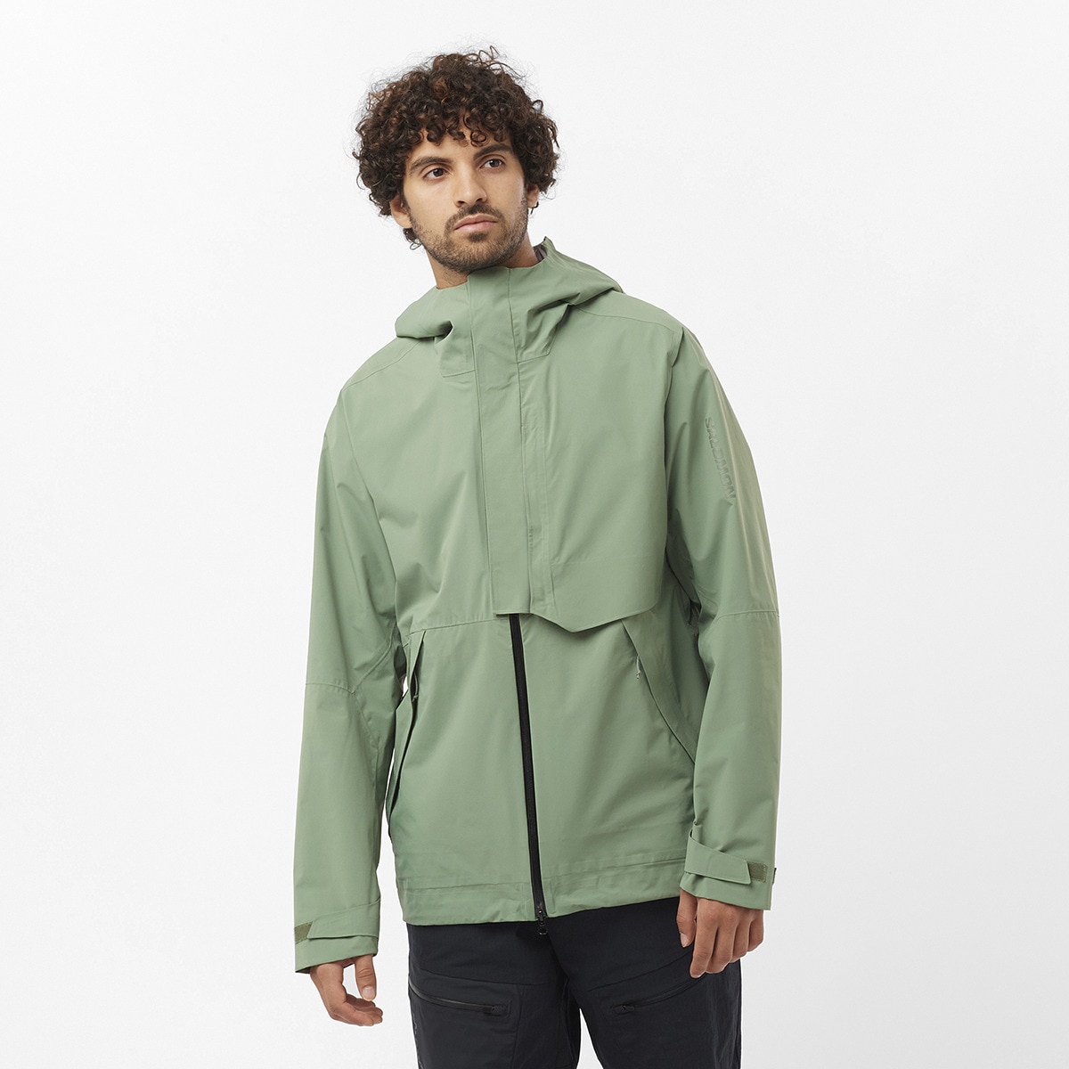 Salomon shell 防水ジャケット グリーン Chaqueta shell de hombre Outerpath 2.5L Waterproof Salomon
