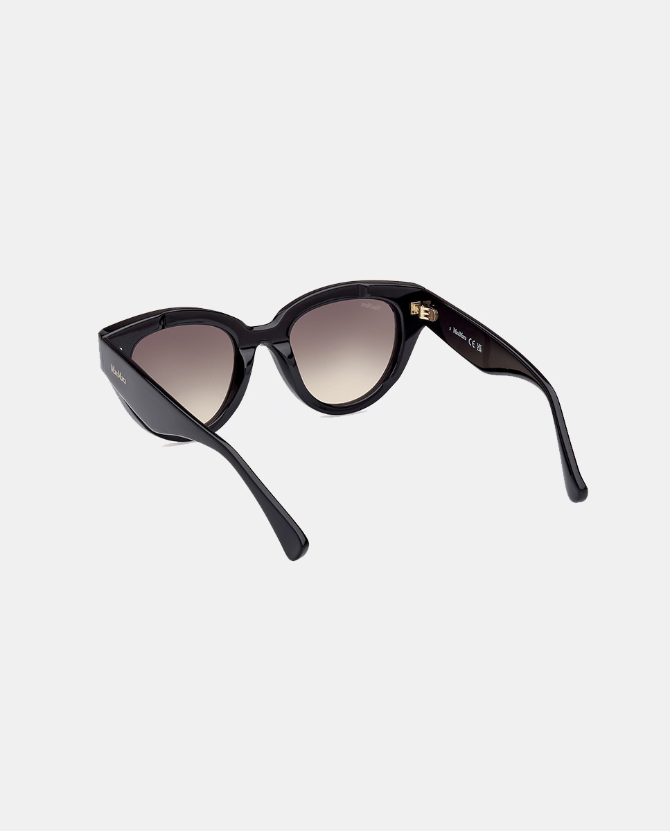 Gafas de sol de mujer cat eye de acetato en negro · Max Mara · El