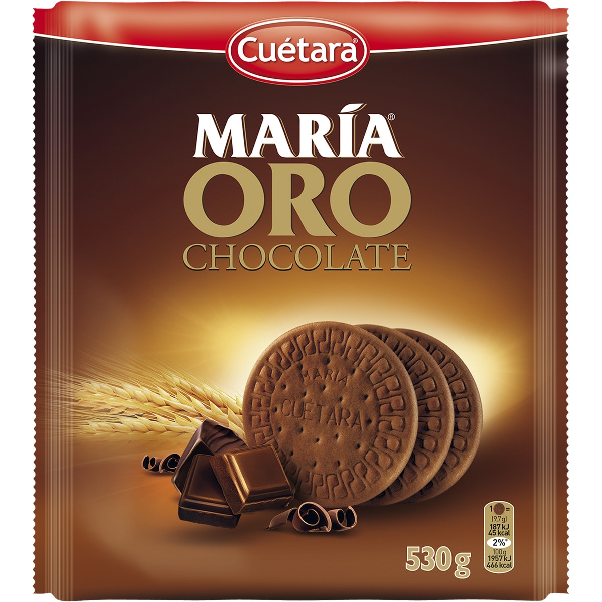Chocolate galletas de desayuno paquete 530 g