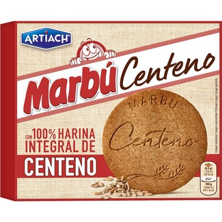 galletas integrales de centeno con azúcar moreno estuche 380 g - Artiach Marbu
