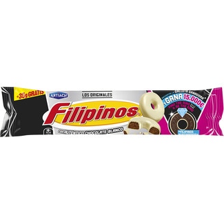 roscos de galleta con chocolate blanco paquete 128 g - Artiach Filipinos