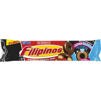 roscos de galleta con chocolate negro paquete 128 g - Artiach Filipinos