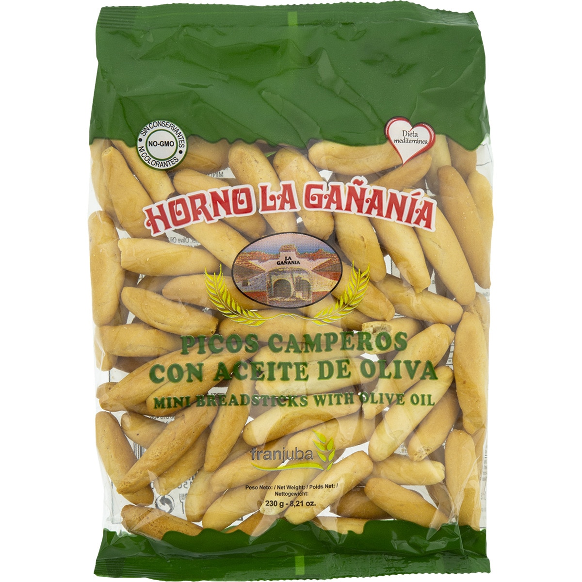 picos camperos con aceite de oliva bolsa 230 g