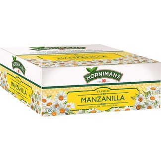 infusión de manzanilla estuche 100 bolsitas - Hornimans