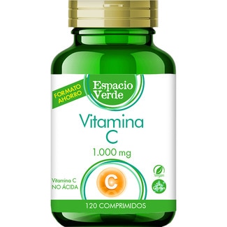 vitamina C no ácida sin gluten bote 120 comprimidos - Espacio Verde