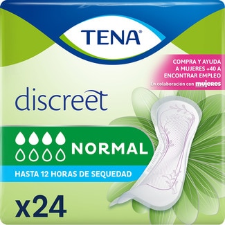 Discreet compresa de incontinencia normal bolsa 24 unidades - Tena