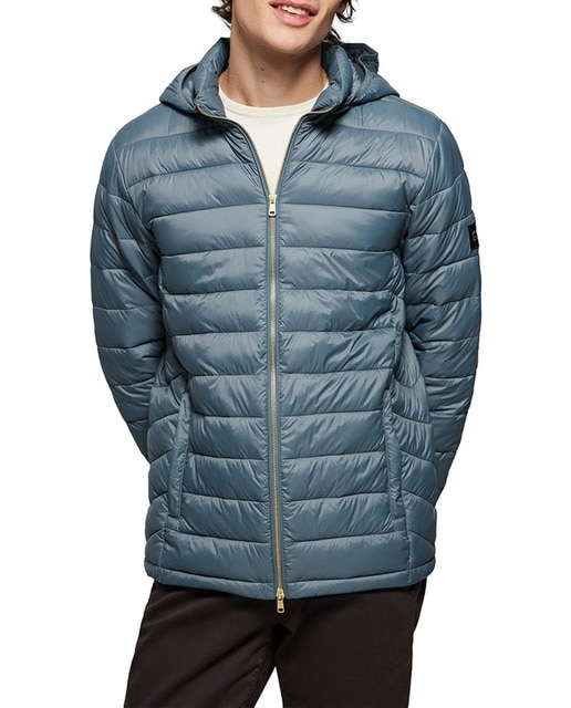 Imagen 0 de Chaqueta Charles ultralight azul denim con capucha y logotipo Polo Club