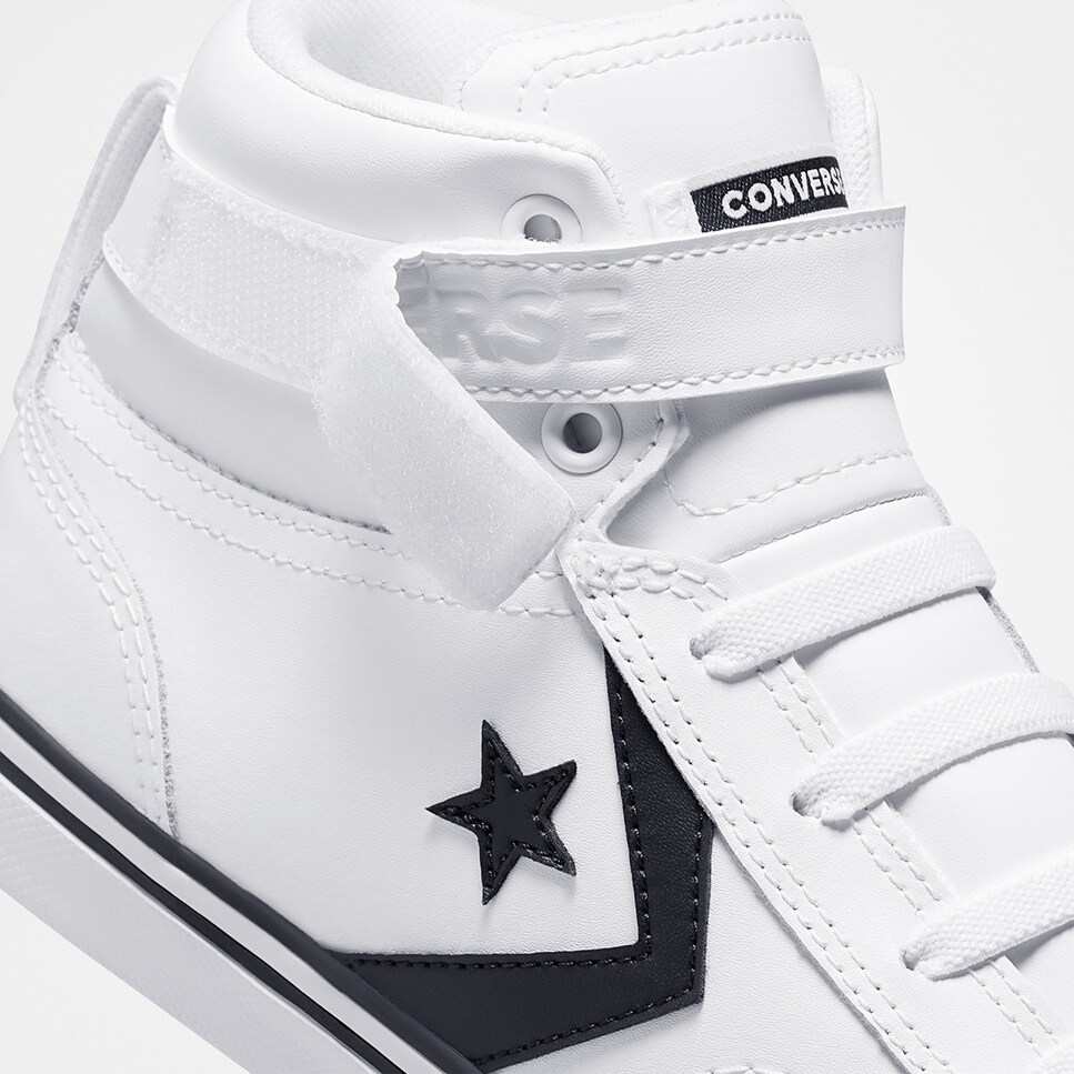 Sapatilhas Casual Infantil Pro Blaze Strap Pele Converse Branco-5
