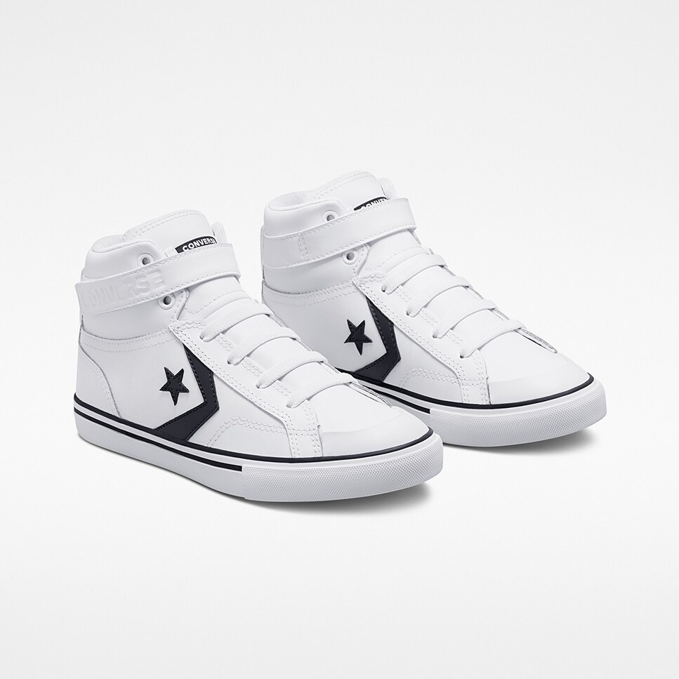 Sapatilhas Casual Infantil Pro Blaze Strap Pele Converse Branco-2