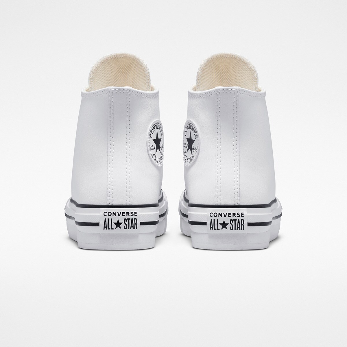 Sapatilhas Casual Infantil Chuck Taylor All Star Eva Lift Pele Converse Branco-5