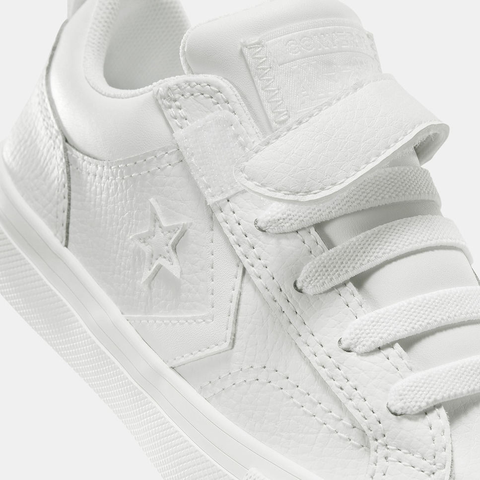 Sapatilhas Casual Infantil Pro Blaze Strap Pele Converse Branco-6