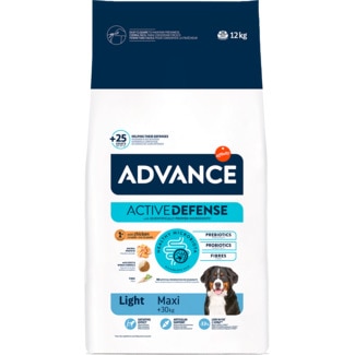 Alimento Seco para Cão Maxi Light Galinha e Arroz embalagem 12 kg - Advance