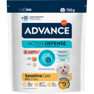 Alimento Seco para Cão Mini Sensitive Care de Salmão embalagem 700 g - Advance