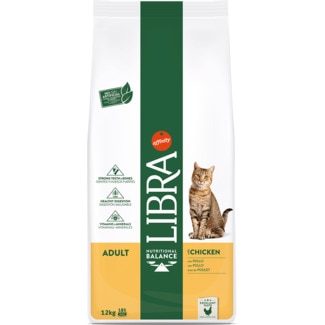 Alimento Seco para Gato Adulto de Frango embalagem 12 kg - Libra