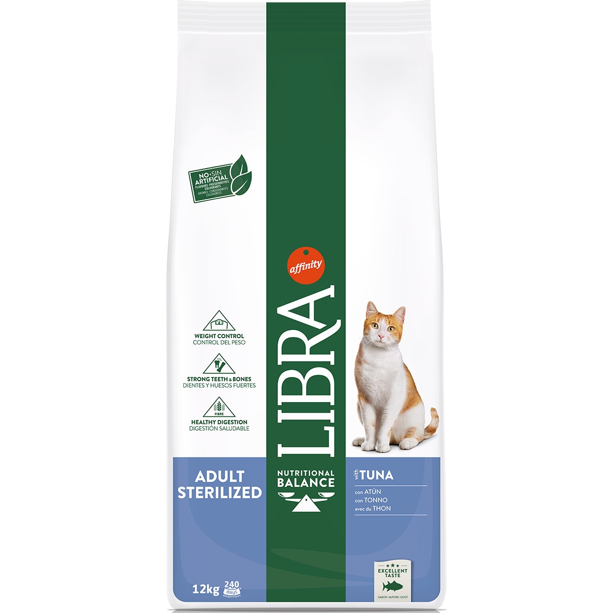 Alimento Seco para Gato Esterilizado de Atum embalagem 12 kg