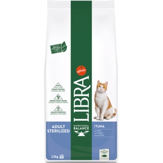 Alimento Seco para Gato Esterilizado de Atum embalagem 12 kg - Libra