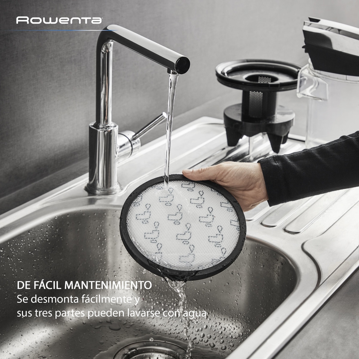 Aspirador Rowenta Compact Power XXL con Tecnología ciclónica Negro-6