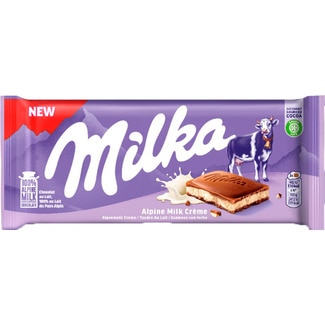 Chocolate Recheado com Creme de Leite tablete 100 g - Milka