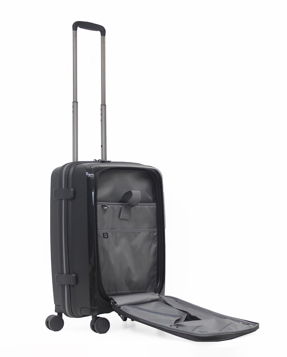 Trolley de Cabine de 4 Rodas Duplas |55,5 cm|2,55 kg Preto-4