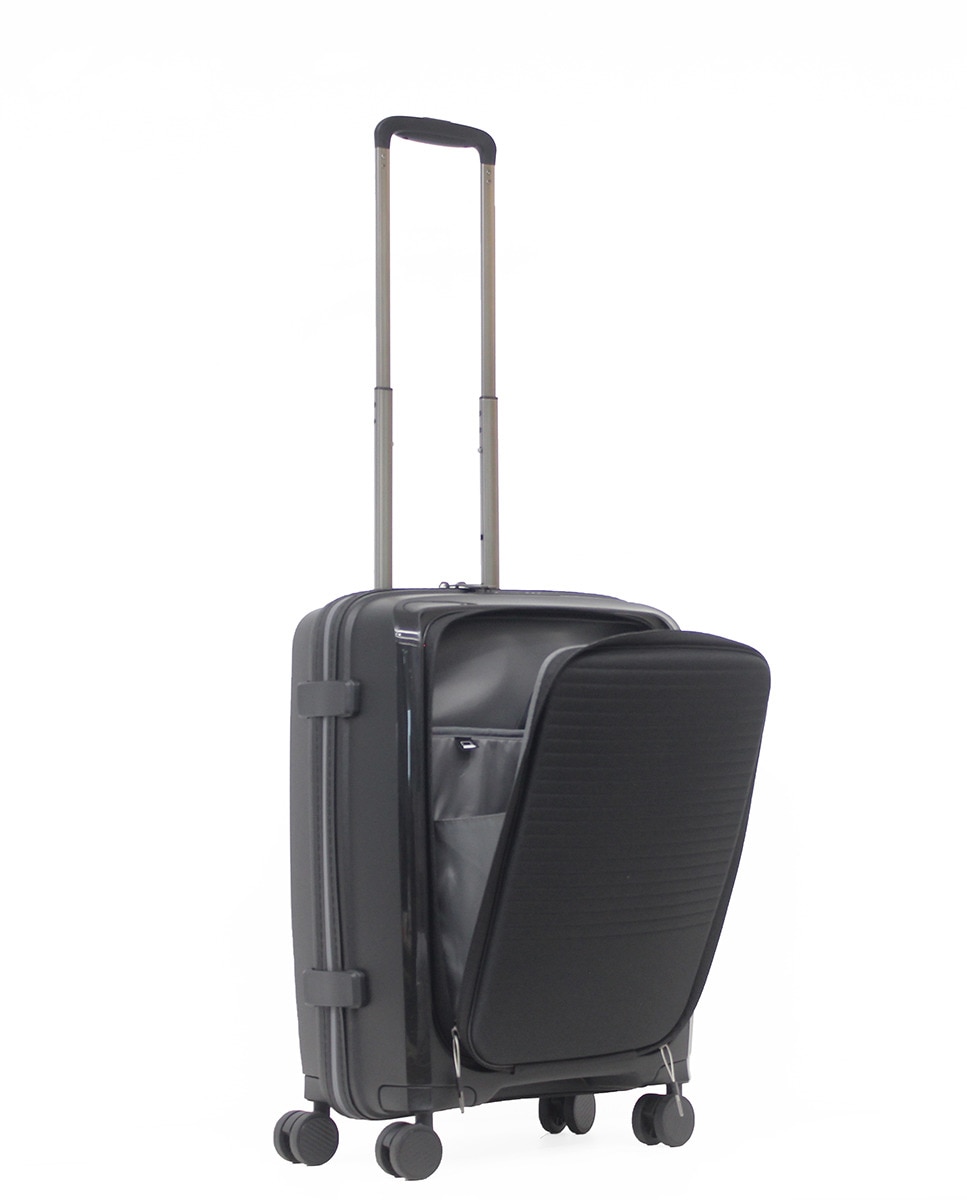 Trolley de Cabine de 4 Rodas Duplas |55,5 cm|2,55 kg Preto-3