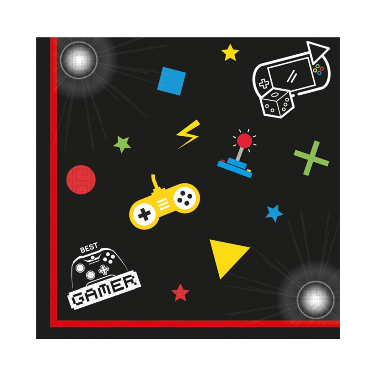 Imagen 0 de Pack 20 Servilletas Papel Fsc 33X33 Game Party Liragram