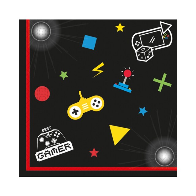 Imagen 0 de Pack 20 Servilletas Papel Fsc 33X33 Game Party Liragram