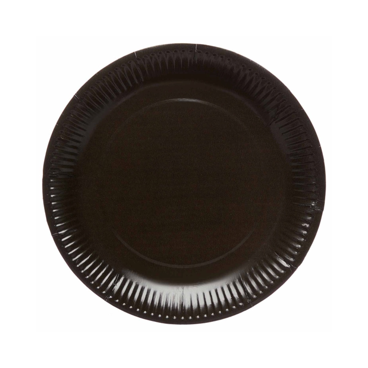 Pack 8 Platos Papel 23cm Liragram Negro Carbón Negro-1