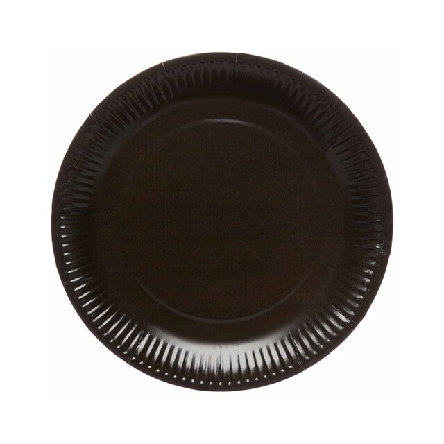 Imagen 0 de Pack 8 Platos Papel 23cm Liragram Negro Carbón