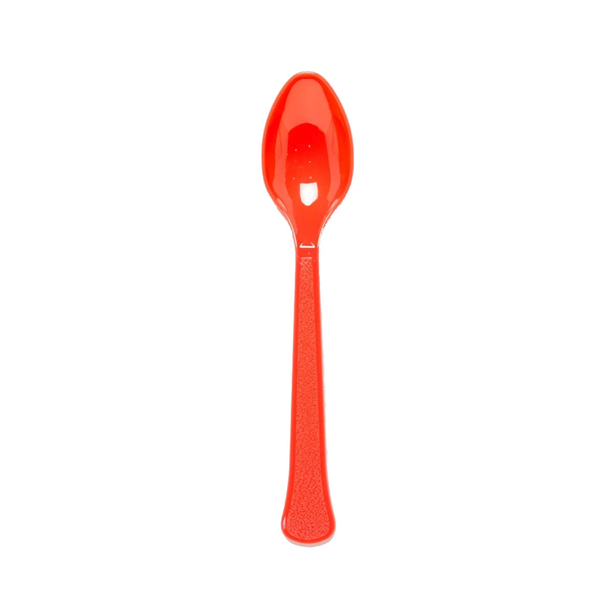 Pack 24 Cucharas Plástico Reusable 17cm Liragram Rojo Fiesta Rojo-1