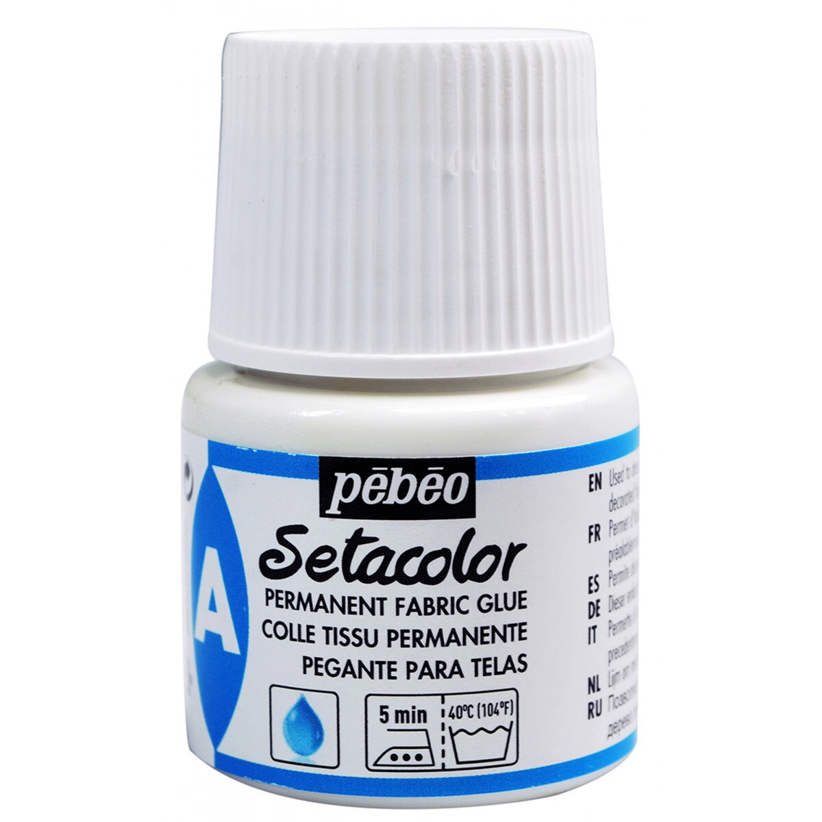 Setacor auxiliar cola textil 45ml Pebeo 1