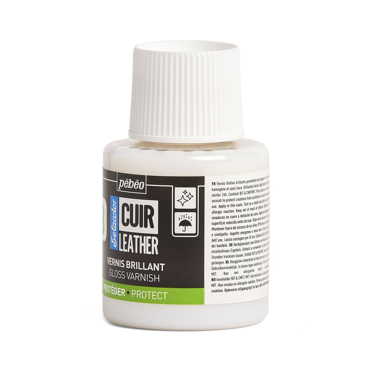Verniz acetinado brilhante couro 110ml Pebeo 2