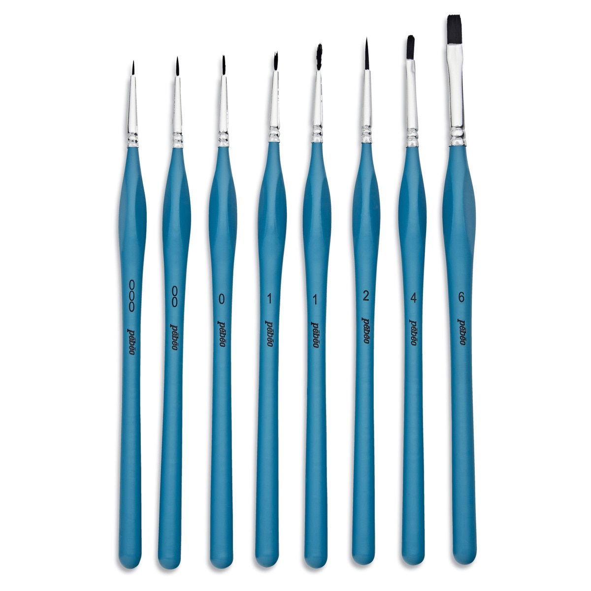 Set 8 pinceis aguarela varios tamanhos Pebeo 2