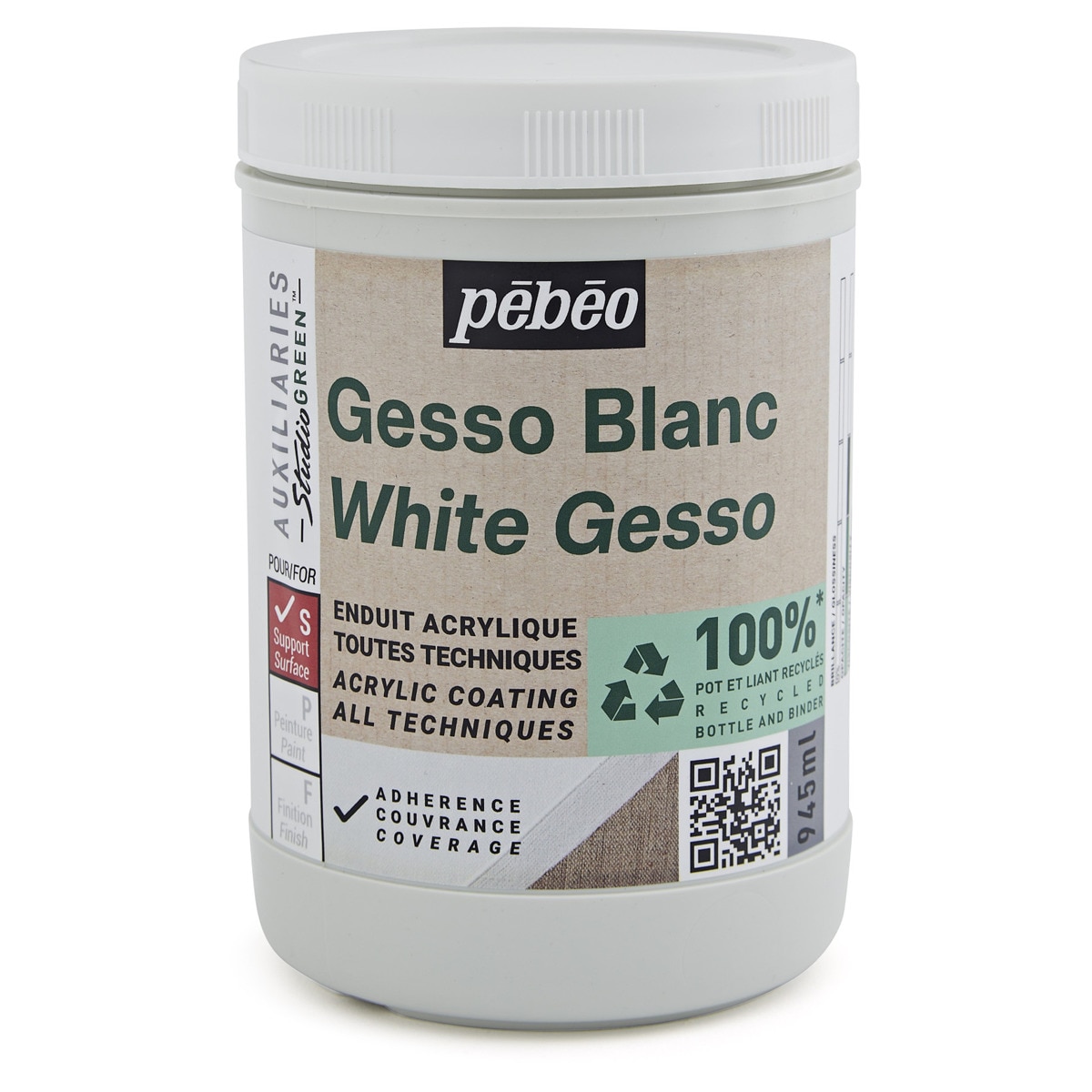 Gesso eco green 945 ml Pebeo branco 1