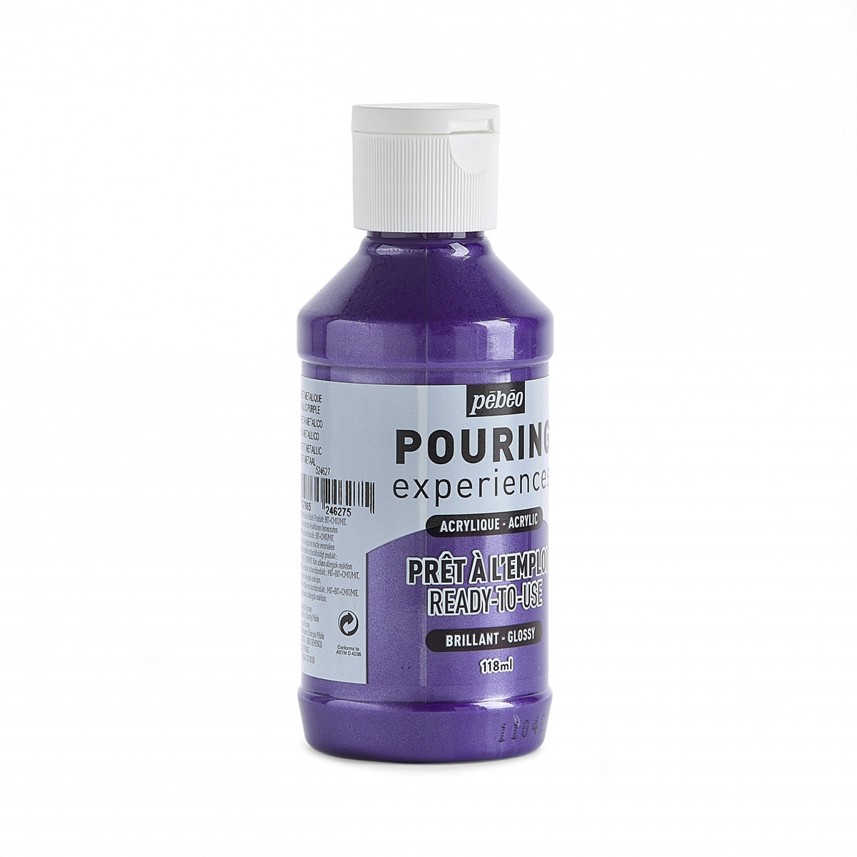 Pouring fluido 118 ml Pebeo violeta metalizado 4