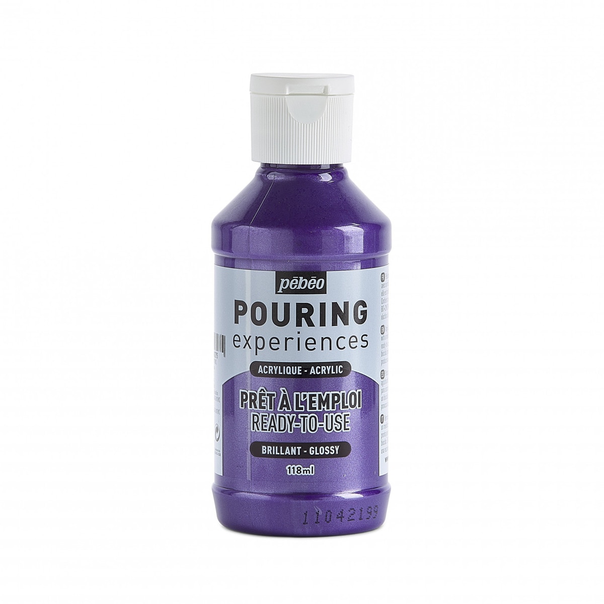Pouring fluido 118 ml Pebeo violeta metalizado 1