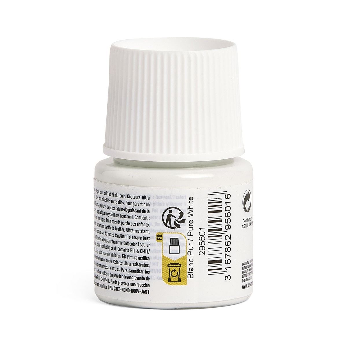Tinta para couro 45ml Pebeo branco 3