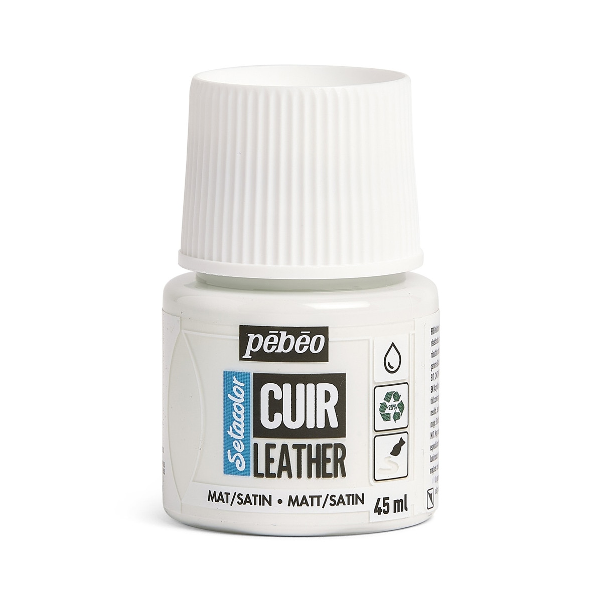 Imagem 0 de Tinta para couro 45ml Pebeo branco