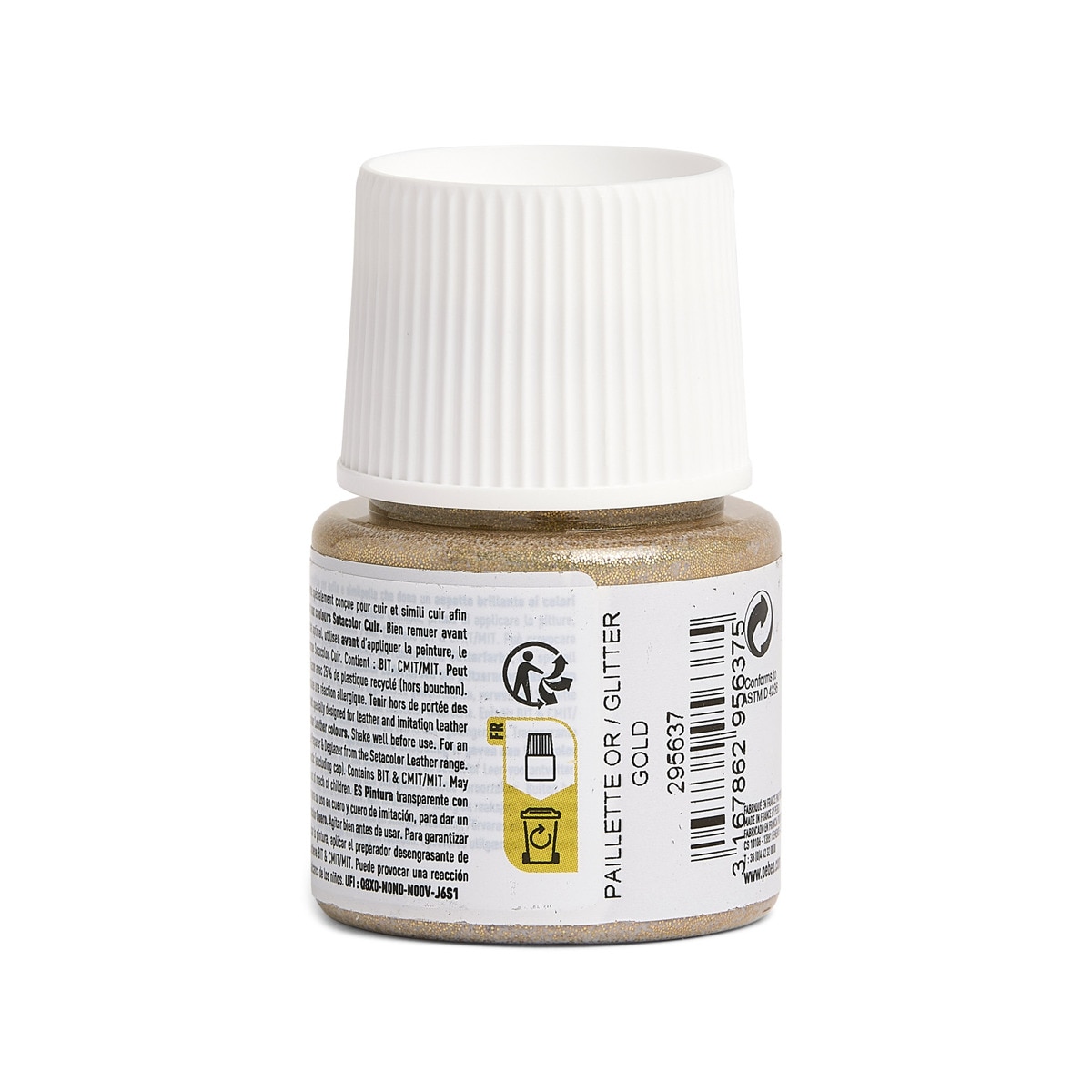 Tinta para couro 45ml Pebeo glitter gold 3