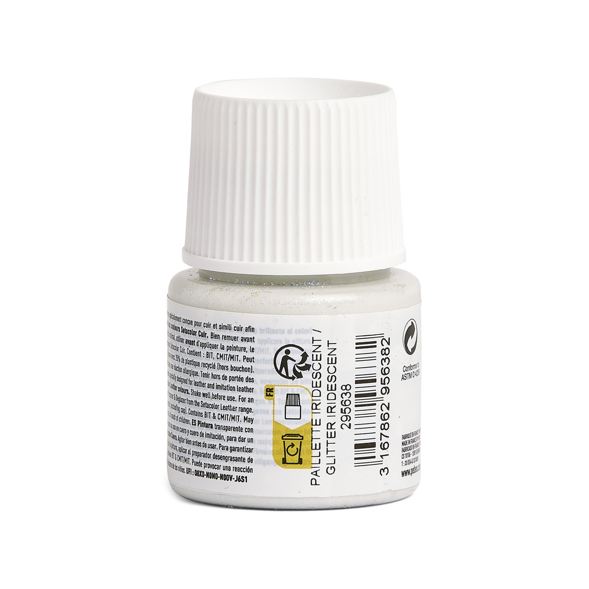 Pintura cuero 45ml Pebeo glitter iridiscente 3