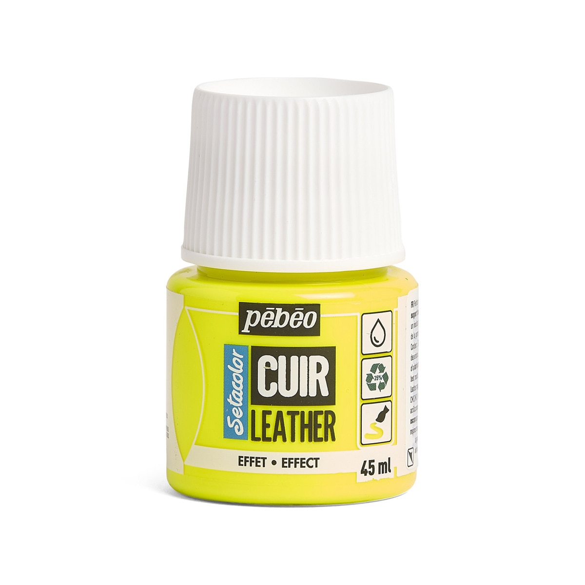Tinta para Pele 45ml Pebeo Amarelo Fluor 1