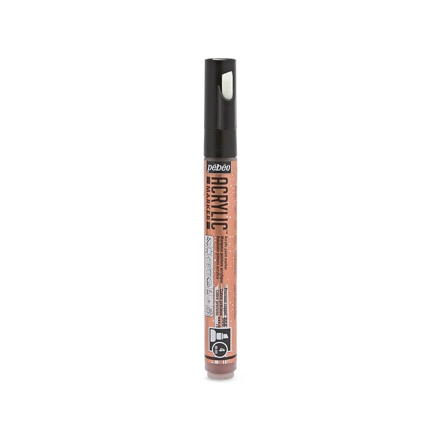 Imagem 0 de Marcador acrilico brillante ponta biselada 4mm Pebeo cobre