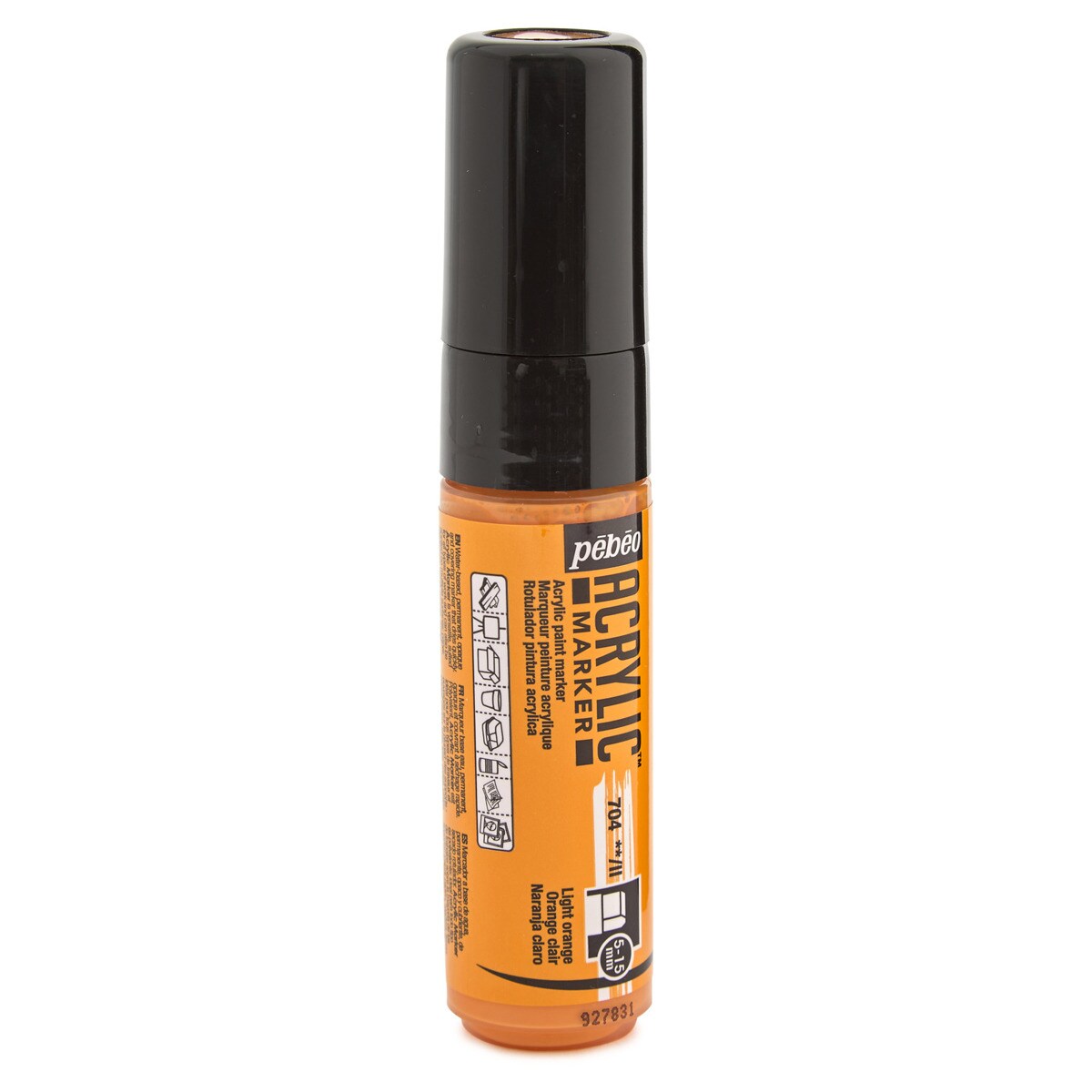 Marcador acrílico ponta 5-15mm Pebeo laranja claro Laranja-claro-4