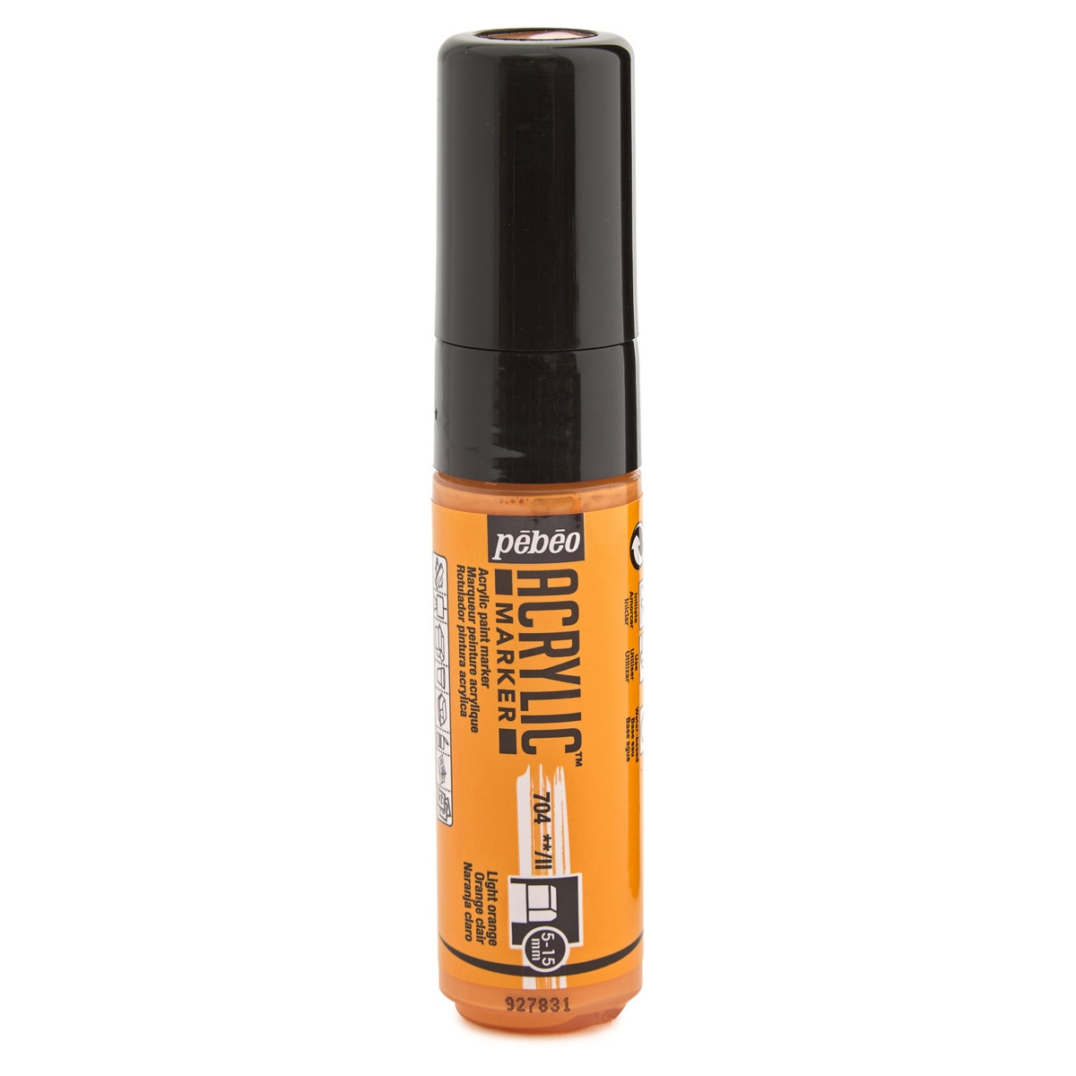 Marcador acrílico ponta 5-15mm Pebeo laranja claro Laranja-claro-1